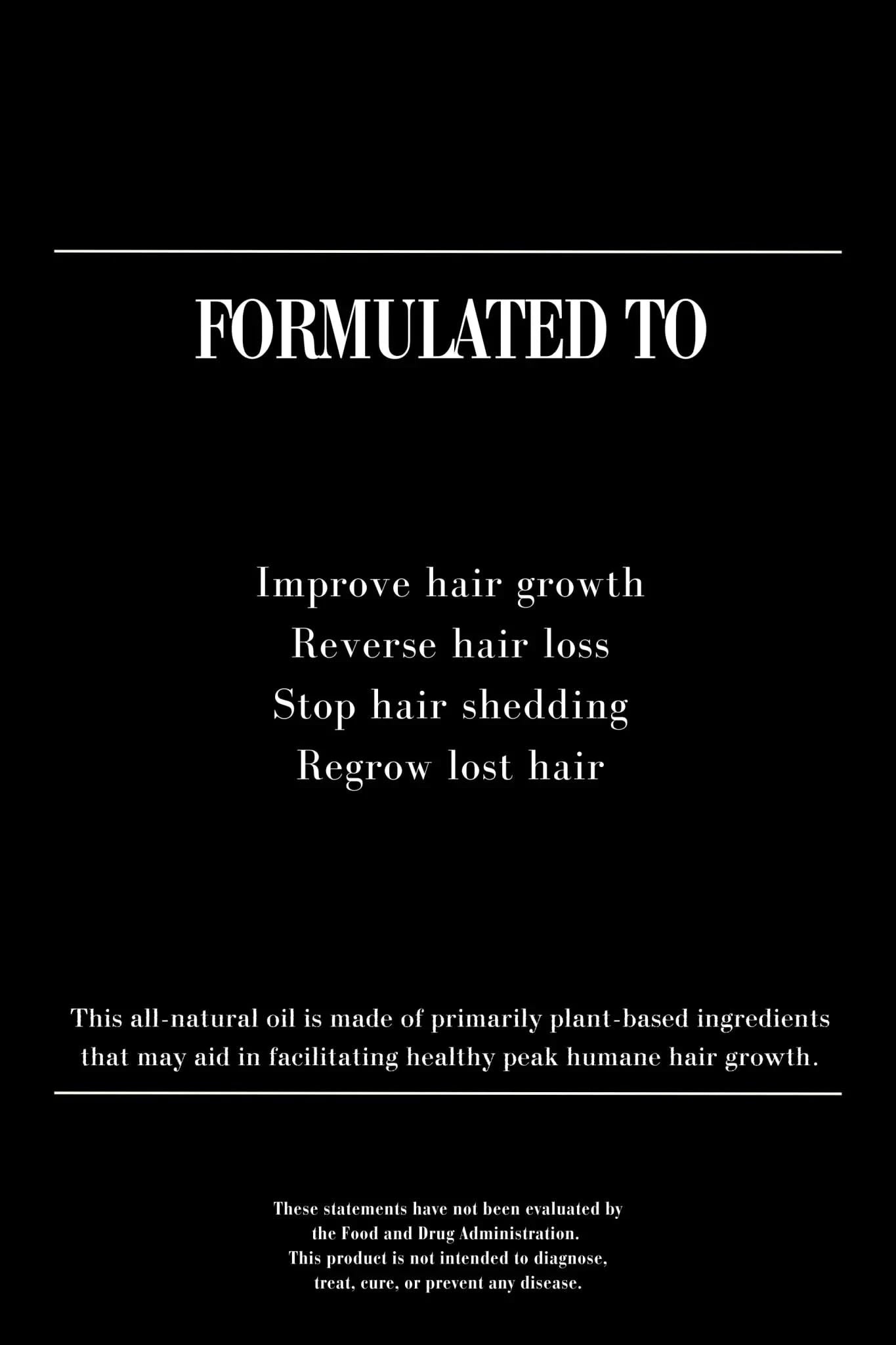 ⚡Botanical Hair Revival – 100% Natural Growth Oil with Chebe & Biotin
