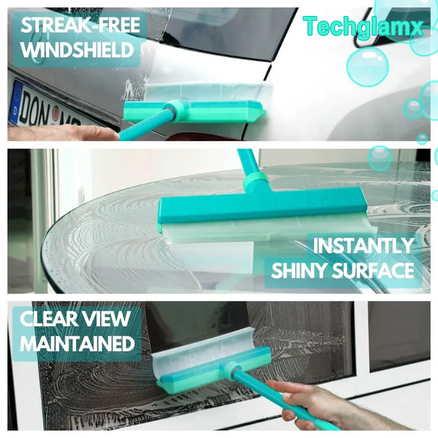 ✨Techglamx Recyclable Silicone Window Squeegee Kit🔥