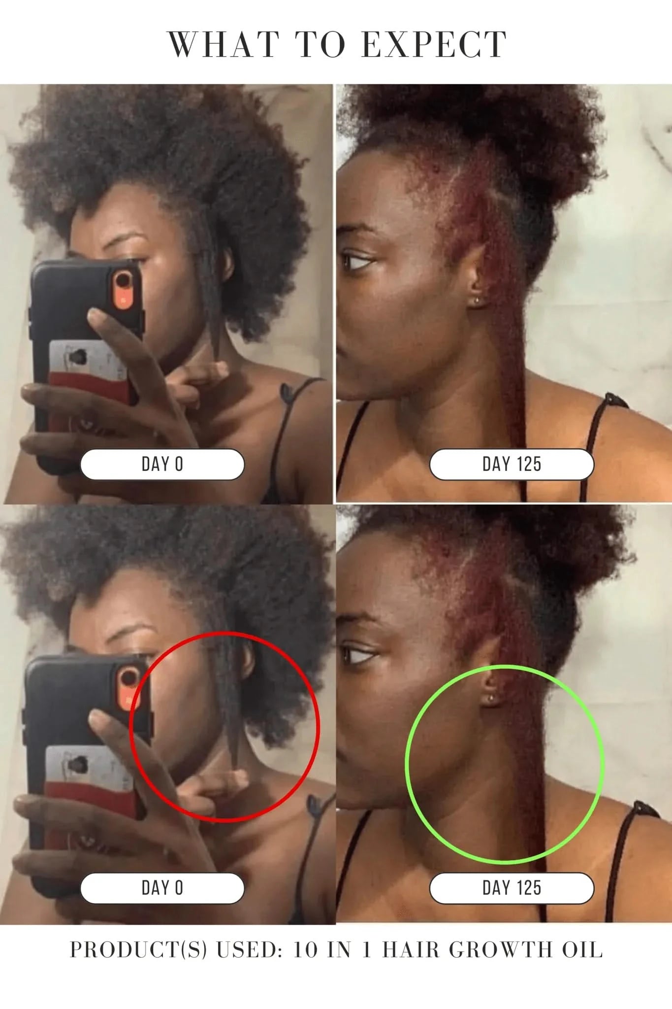⚡Botanical Hair Revival – 100% Natural Growth Oil with Chebe & Biotin