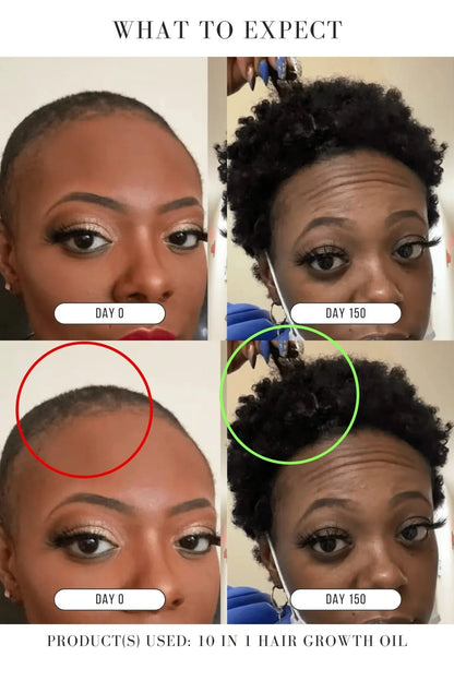 ⚡Botanical Hair Revival – 100% Natural Growth Oil with Chebe & Biotin