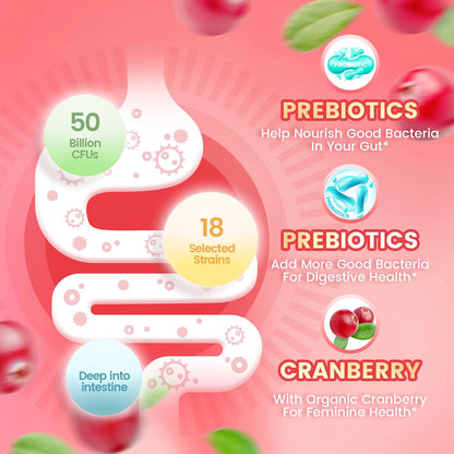Final 3 Hours:🔥Daily Balance Gummies for Women – With Cranberry & Vitamin C for Gut & Immune Support