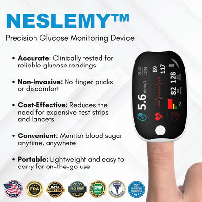 HENGERLI™  Advanced Laser Glucose Monitor – No Pricks, 99.9% Accuracy!